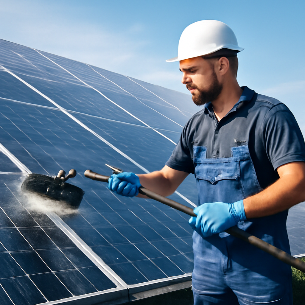 Solar panel cleaning in newmarket
